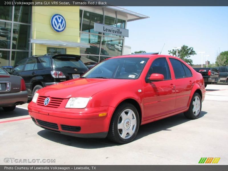 Tornado Red / Black 2001 Volkswagen Jetta GLX VR6 Sedan
