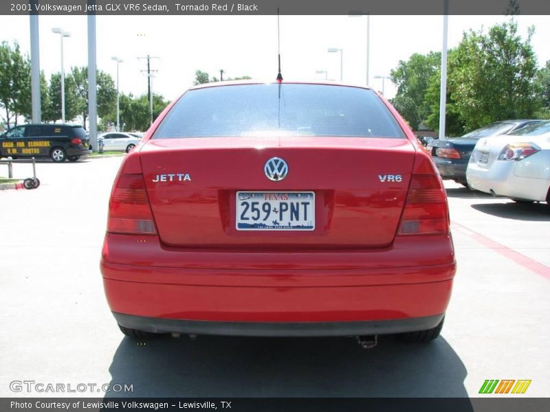 Tornado Red / Black 2001 Volkswagen Jetta GLX VR6 Sedan