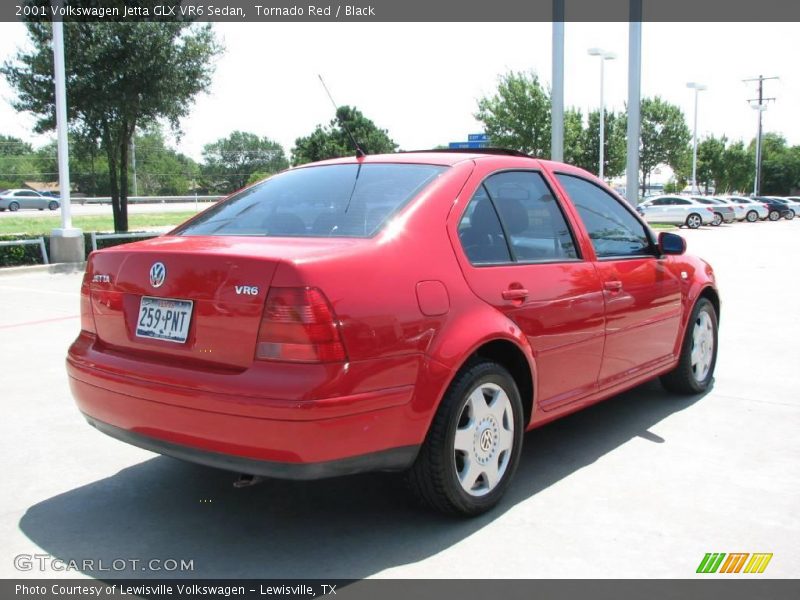 Tornado Red / Black 2001 Volkswagen Jetta GLX VR6 Sedan
