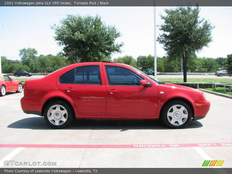 Tornado Red / Black 2001 Volkswagen Jetta GLX VR6 Sedan