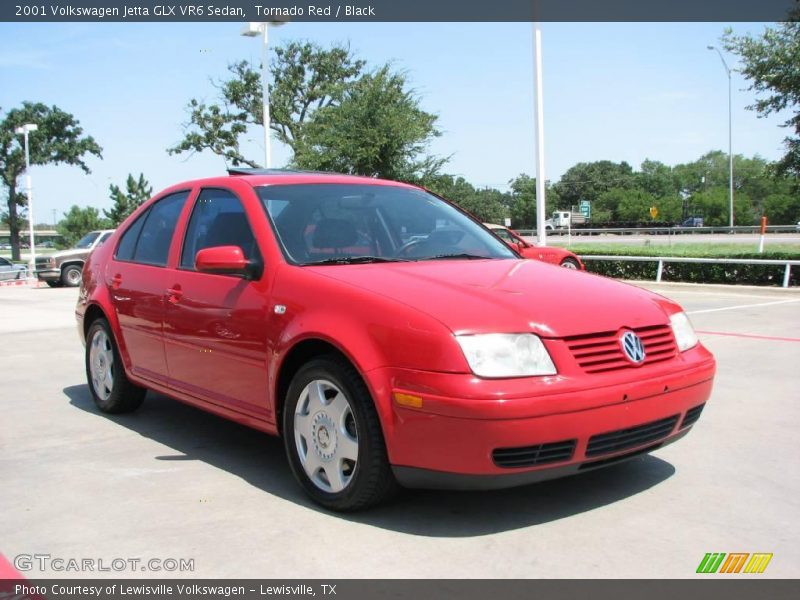 Tornado Red / Black 2001 Volkswagen Jetta GLX VR6 Sedan