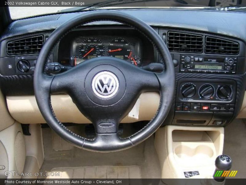 Black / Beige 2002 Volkswagen Cabrio GLX