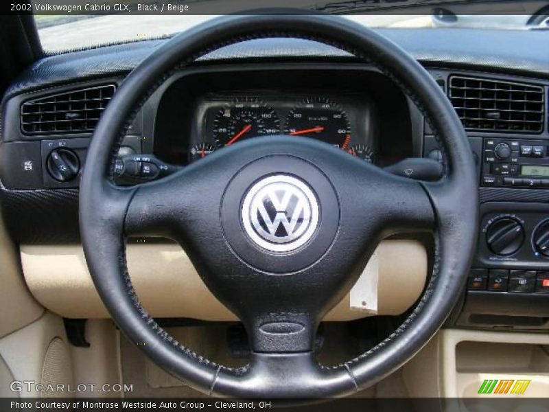 Black / Beige 2002 Volkswagen Cabrio GLX