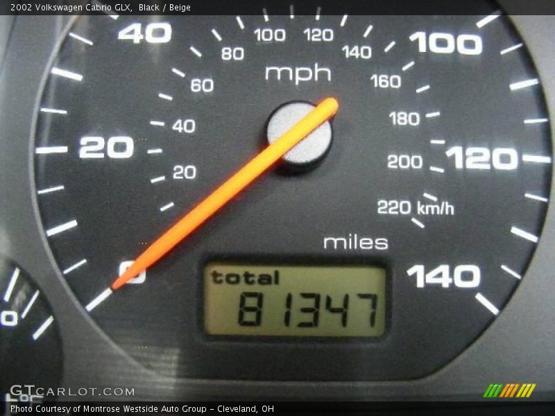 Black / Beige 2002 Volkswagen Cabrio GLX