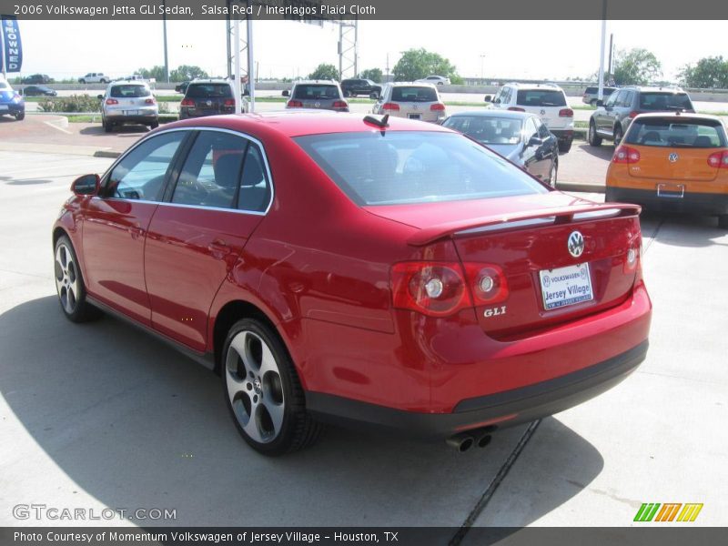 Salsa Red / Interlagos Plaid Cloth 2006 Volkswagen Jetta GLI Sedan