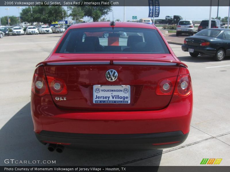 Salsa Red / Interlagos Plaid Cloth 2006 Volkswagen Jetta GLI Sedan