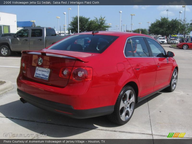 Salsa Red / Interlagos Plaid Cloth 2006 Volkswagen Jetta GLI Sedan