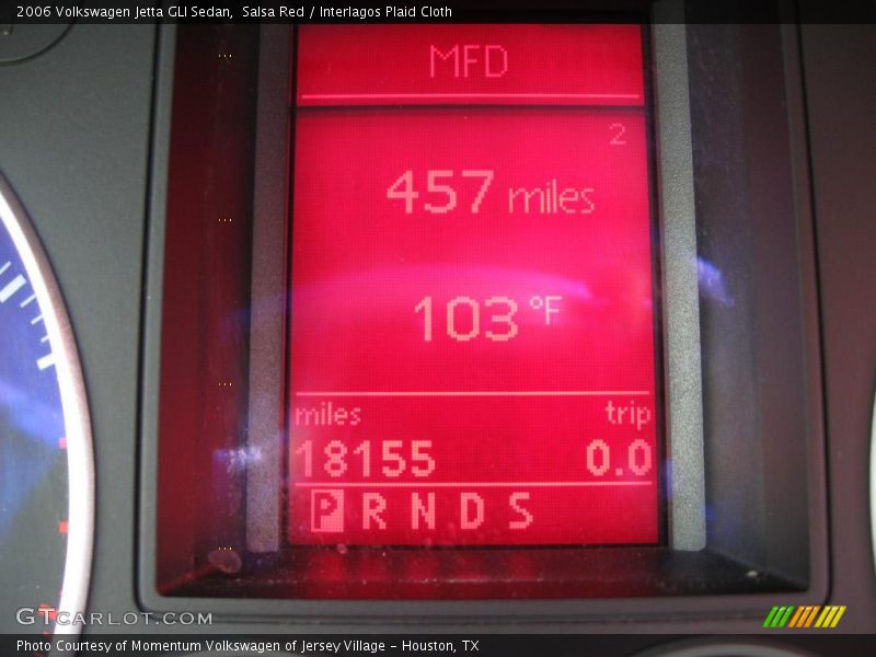 Salsa Red / Interlagos Plaid Cloth 2006 Volkswagen Jetta GLI Sedan