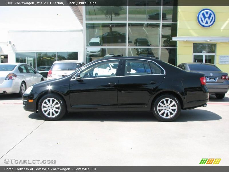 Black / Pure Beige 2006 Volkswagen Jetta 2.0T Sedan