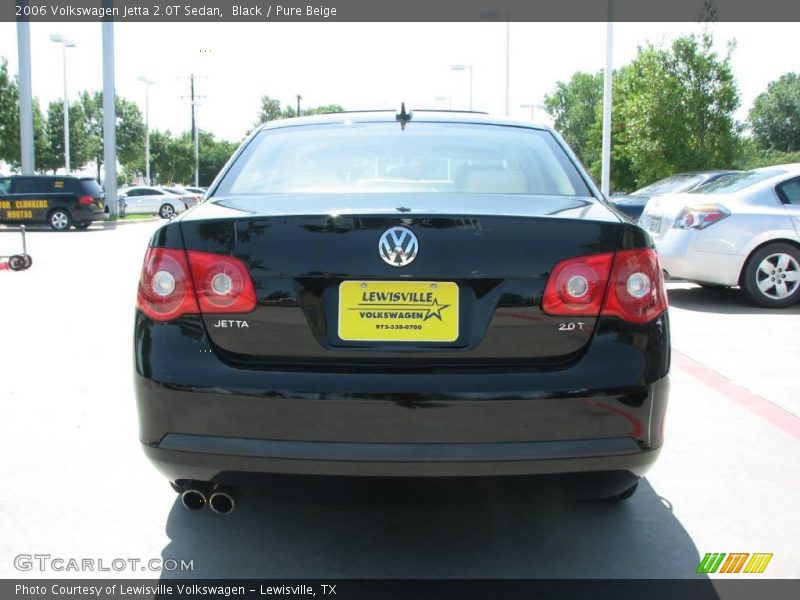 Black / Pure Beige 2006 Volkswagen Jetta 2.0T Sedan