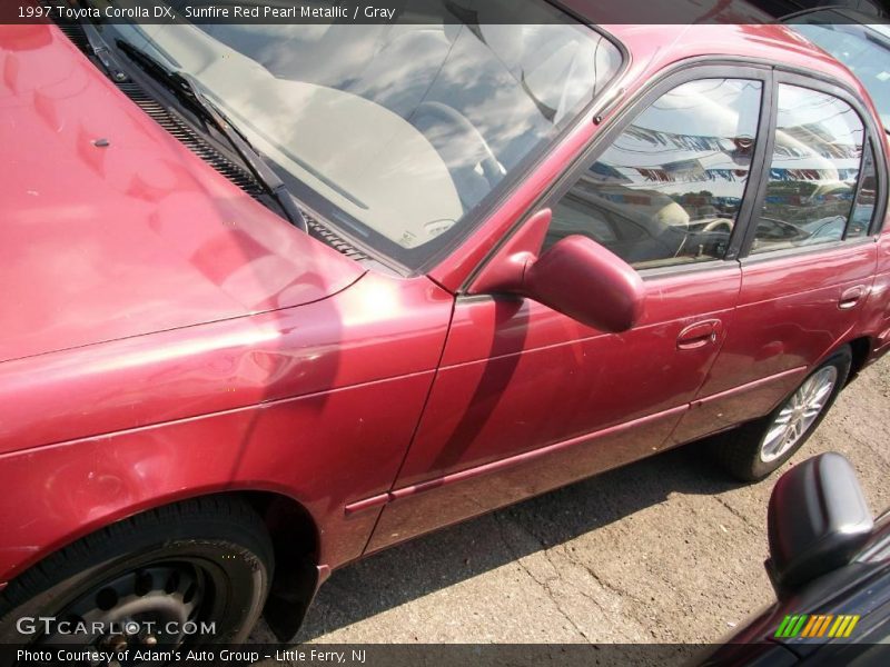 Sunfire Red Pearl Metallic / Gray 1997 Toyota Corolla DX