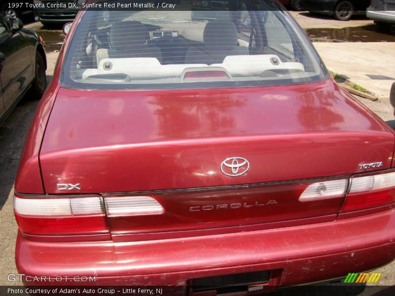 Sunfire Red Pearl Metallic / Gray 1997 Toyota Corolla DX