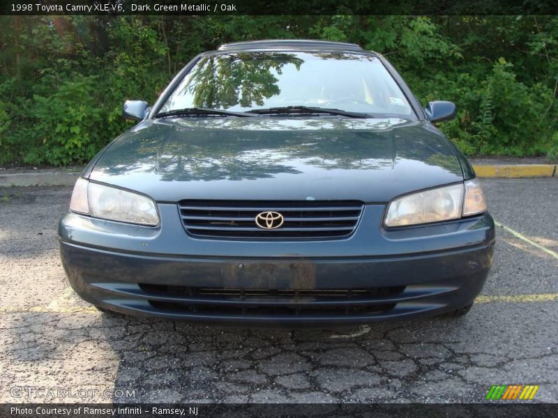 Dark Green Metallic / Oak 1998 Toyota Camry XLE V6