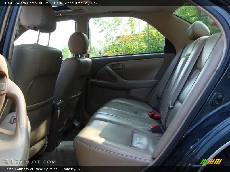 Dark Green Metallic / Oak 1998 Toyota Camry XLE V6