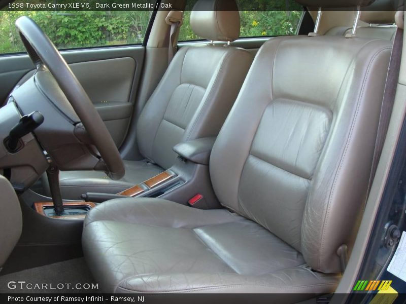 Dark Green Metallic / Oak 1998 Toyota Camry XLE V6