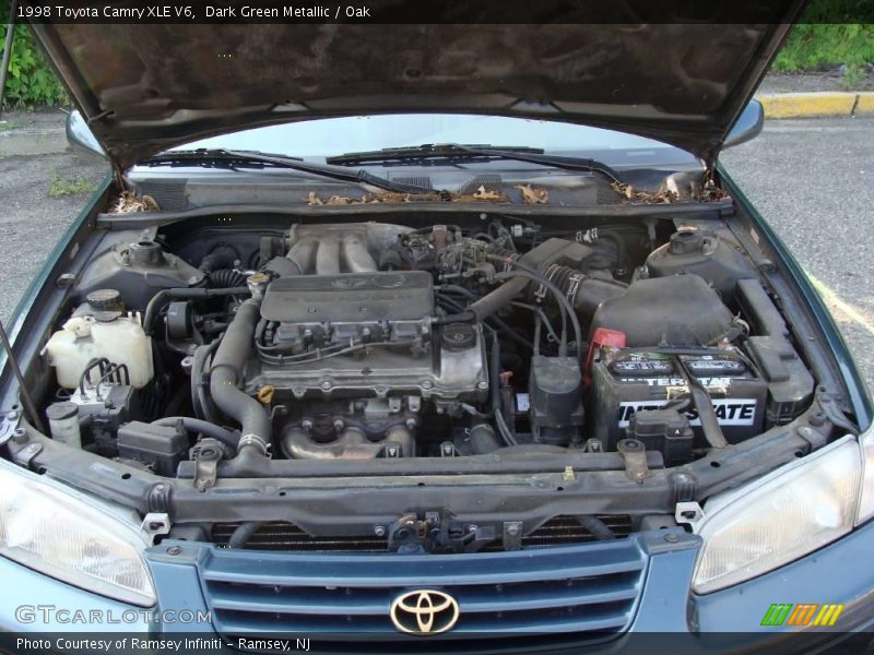 Dark Green Metallic / Oak 1998 Toyota Camry XLE V6