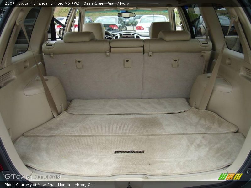Oasis Green Pearl / Ivory 2004 Toyota Highlander Limited V6 4WD