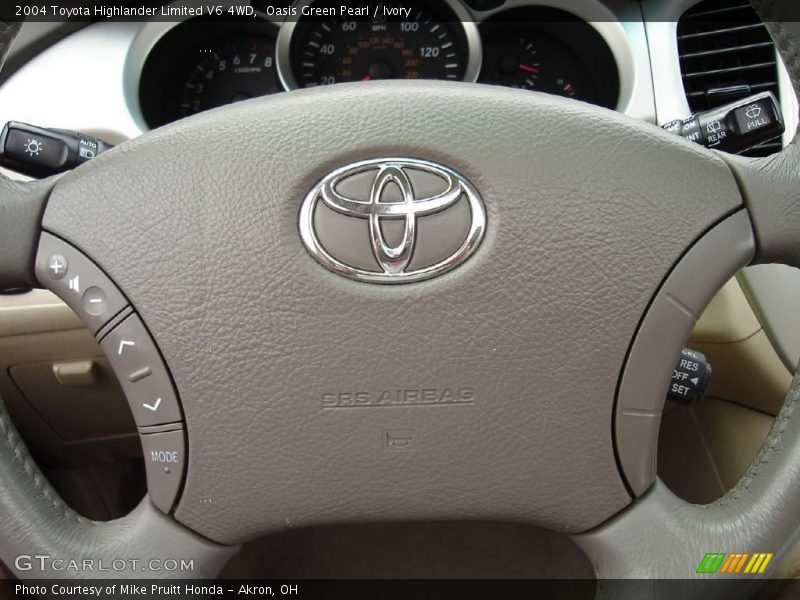 Oasis Green Pearl / Ivory 2004 Toyota Highlander Limited V6 4WD