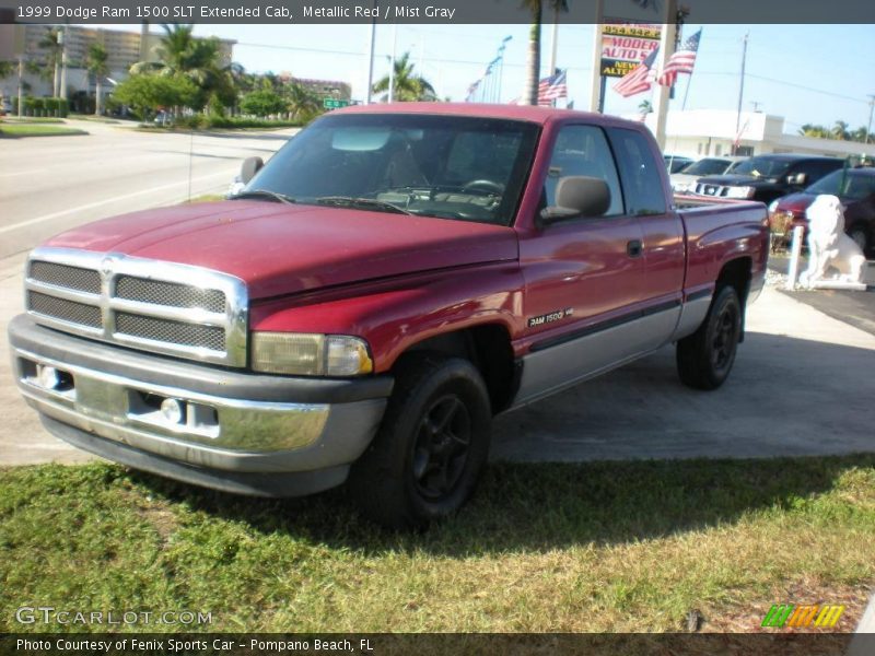 Metallic Red / Mist Gray 1999 Dodge Ram 1500 SLT Extended Cab