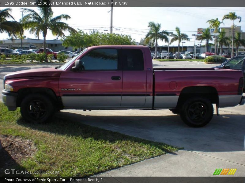 Metallic Red / Mist Gray 1999 Dodge Ram 1500 SLT Extended Cab