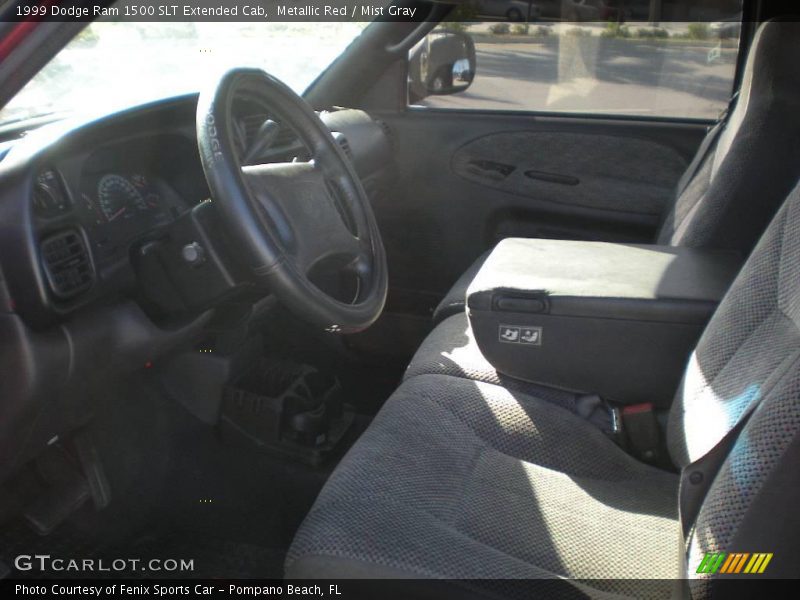 Metallic Red / Mist Gray 1999 Dodge Ram 1500 SLT Extended Cab
