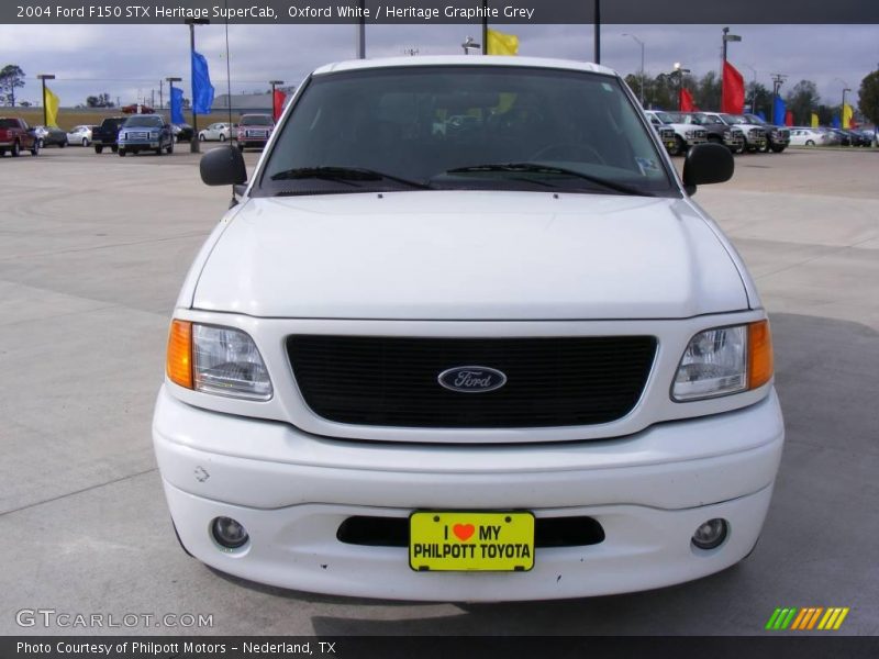 Oxford White / Heritage Graphite Grey 2004 Ford F150 STX Heritage SuperCab
