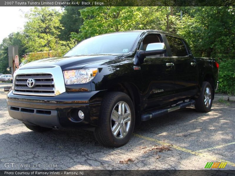Black / Beige 2007 Toyota Tundra Limited CrewMax 4x4