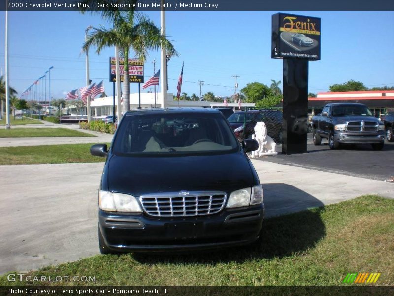 Dark Sapphire Blue Metallic / Medium Gray 2000 Chevrolet Venture Plus