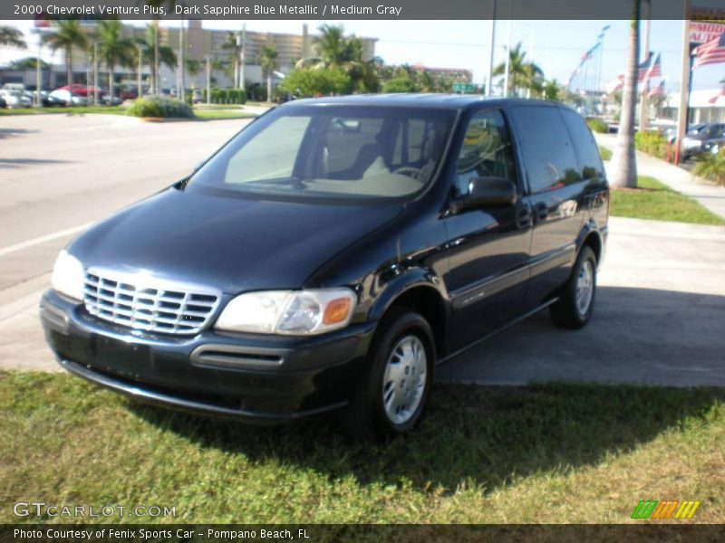 Dark Sapphire Blue Metallic / Medium Gray 2000 Chevrolet Venture Plus