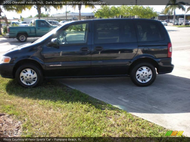Dark Sapphire Blue Metallic / Medium Gray 2000 Chevrolet Venture Plus