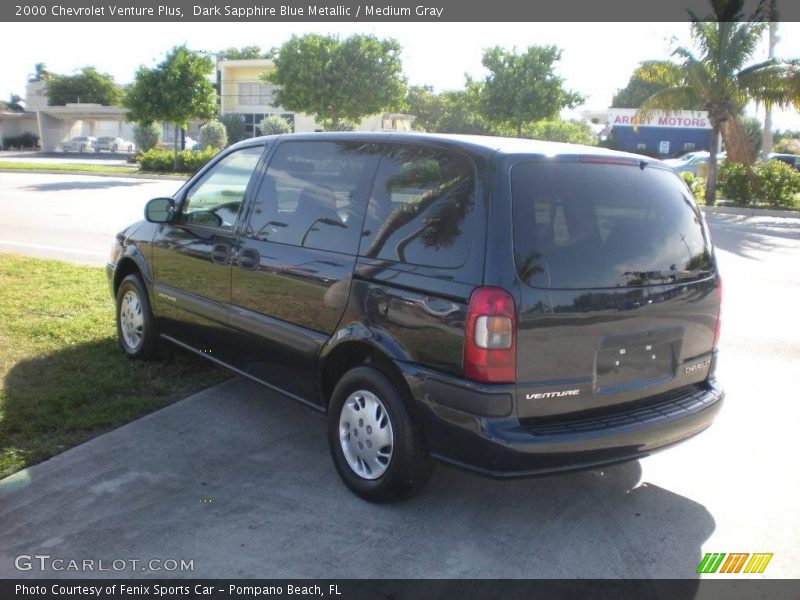 Dark Sapphire Blue Metallic / Medium Gray 2000 Chevrolet Venture Plus