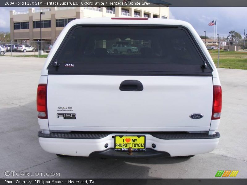Oxford White / Heritage Graphite Grey 2004 Ford F150 STX Heritage SuperCab