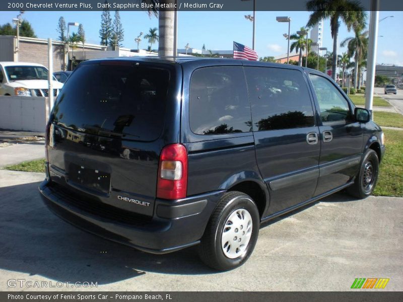 Dark Sapphire Blue Metallic / Medium Gray 2000 Chevrolet Venture Plus