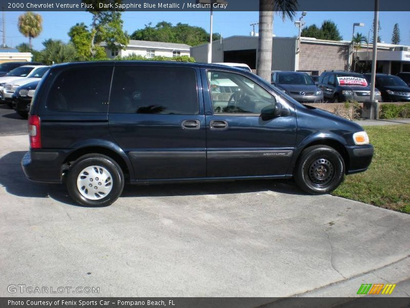 Dark Sapphire Blue Metallic / Medium Gray 2000 Chevrolet Venture Plus