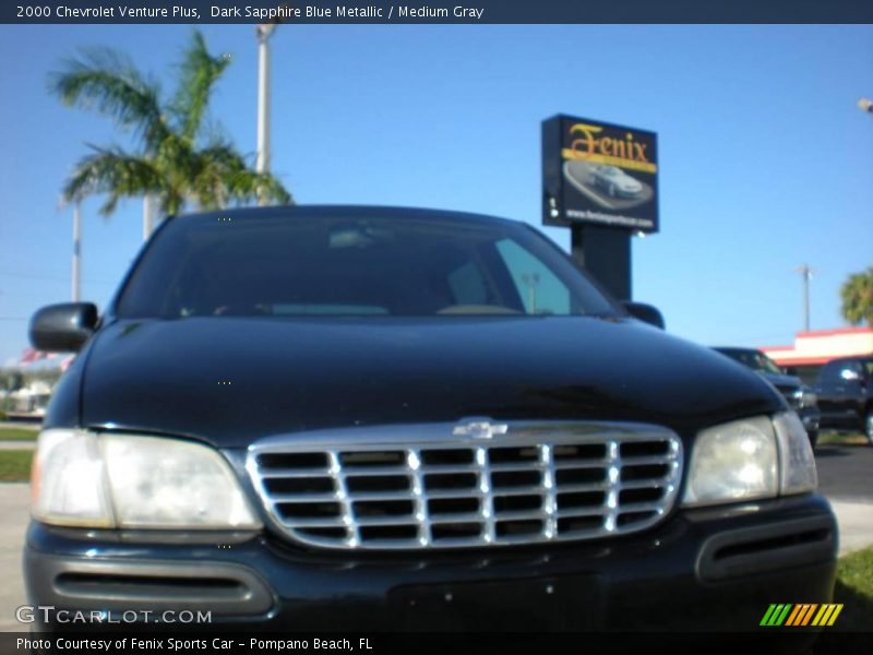 Dark Sapphire Blue Metallic / Medium Gray 2000 Chevrolet Venture Plus