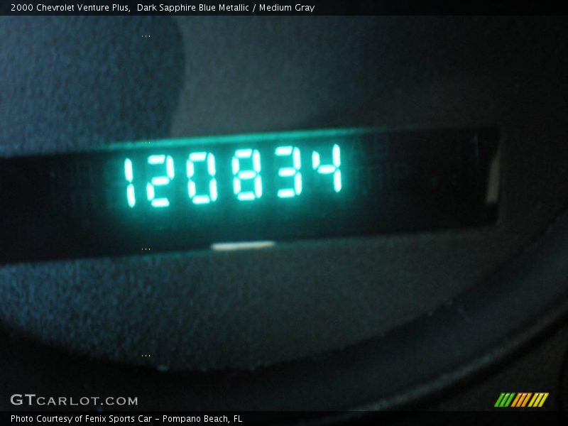 Dark Sapphire Blue Metallic / Medium Gray 2000 Chevrolet Venture Plus