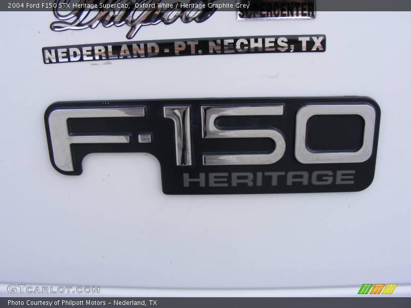 Oxford White / Heritage Graphite Grey 2004 Ford F150 STX Heritage SuperCab