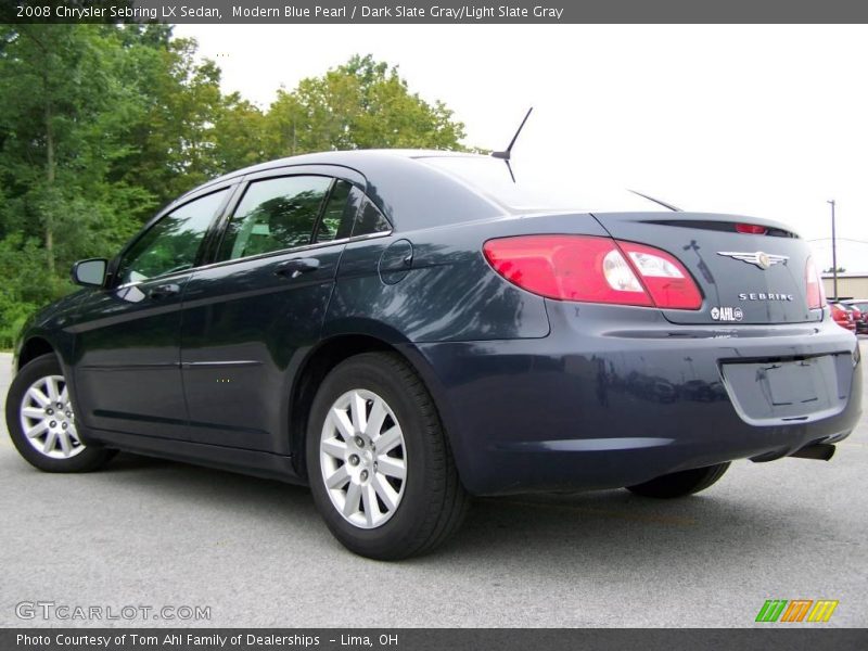 Modern Blue Pearl / Dark Slate Gray/Light Slate Gray 2008 Chrysler Sebring LX Sedan