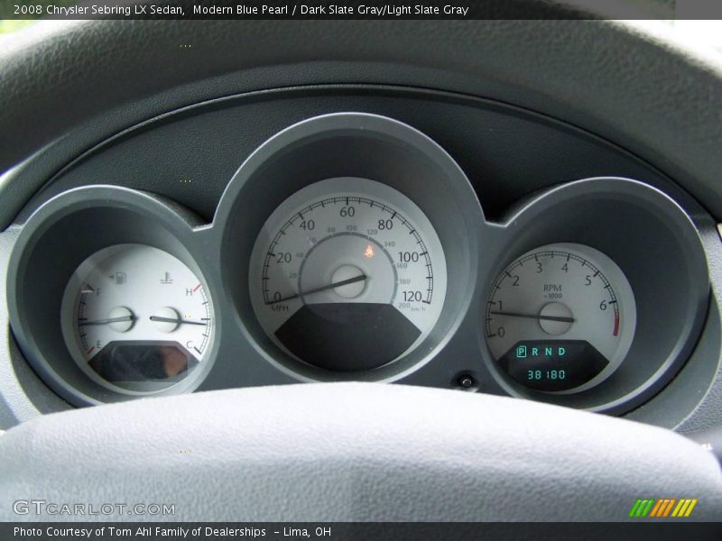 Modern Blue Pearl / Dark Slate Gray/Light Slate Gray 2008 Chrysler Sebring LX Sedan