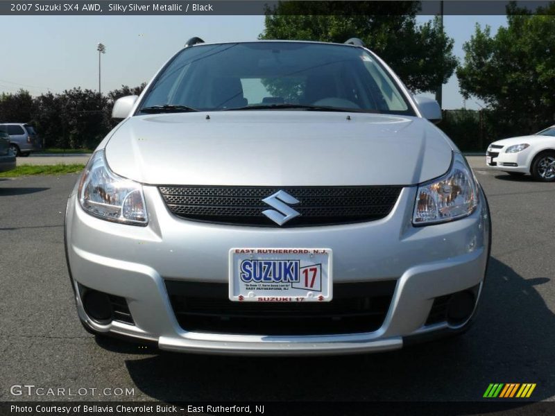 Silky Silver Metallic / Black 2007 Suzuki SX4 AWD