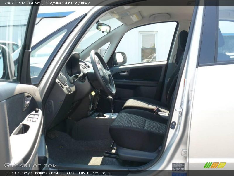 Silky Silver Metallic / Black 2007 Suzuki SX4 AWD