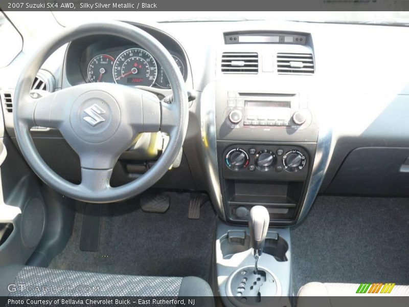Silky Silver Metallic / Black 2007 Suzuki SX4 AWD