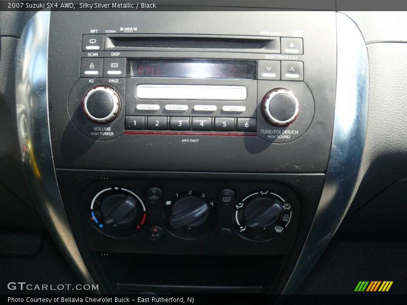 Silky Silver Metallic / Black 2007 Suzuki SX4 AWD