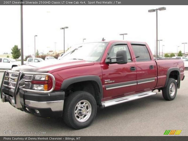 Sport Red Metallic / Tan 2007 Chevrolet Silverado 2500HD Classic LT Crew Cab 4x4