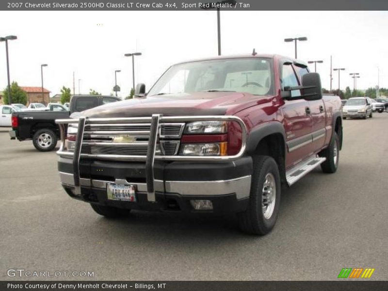 Sport Red Metallic / Tan 2007 Chevrolet Silverado 2500HD Classic LT Crew Cab 4x4