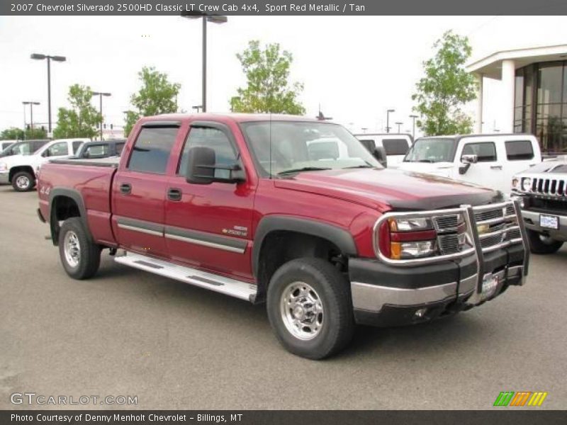 Sport Red Metallic / Tan 2007 Chevrolet Silverado 2500HD Classic LT Crew Cab 4x4