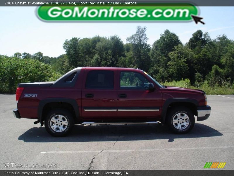 Sport Red Metallic / Dark Charcoal 2004 Chevrolet Avalanche 1500 Z71 4x4