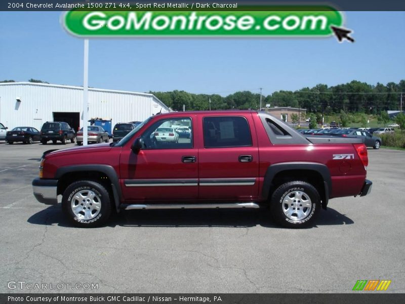 Sport Red Metallic / Dark Charcoal 2004 Chevrolet Avalanche 1500 Z71 4x4