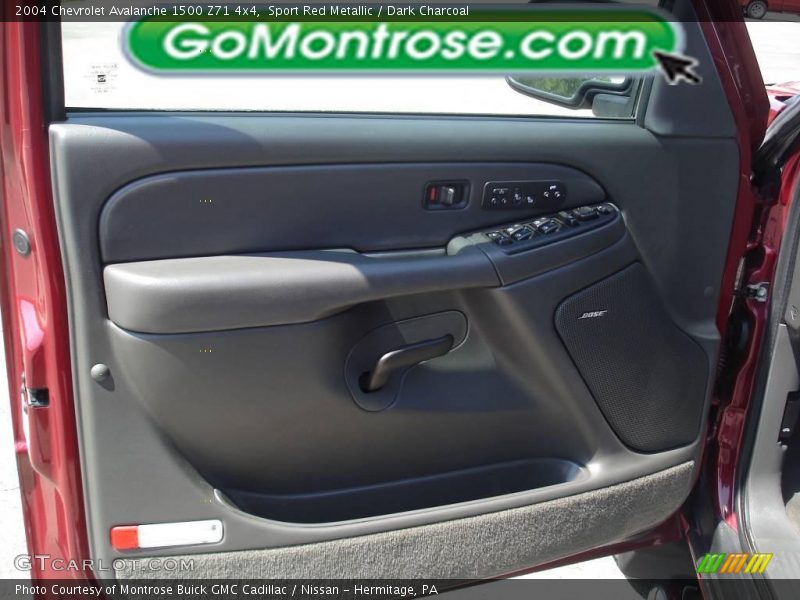 Sport Red Metallic / Dark Charcoal 2004 Chevrolet Avalanche 1500 Z71 4x4