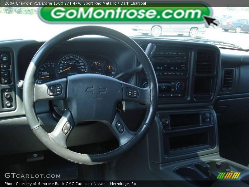 Sport Red Metallic / Dark Charcoal 2004 Chevrolet Avalanche 1500 Z71 4x4